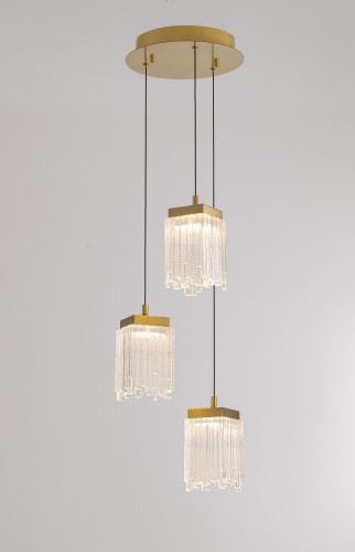 Подвесной светильник MD25020403-3A2 Satin gold