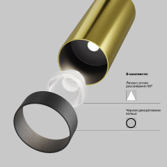 Накладной светильник Maytoni Focus Led C056CL-L12W4K-W-BS