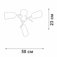Потолочная люстра Vitaluce V2850-1/3PL