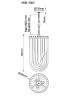 Подвесная люстра Garda Decor 91GH-3503