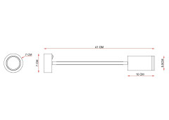 Гибкое бра Arte Lamp Imai A2266AP-1WH