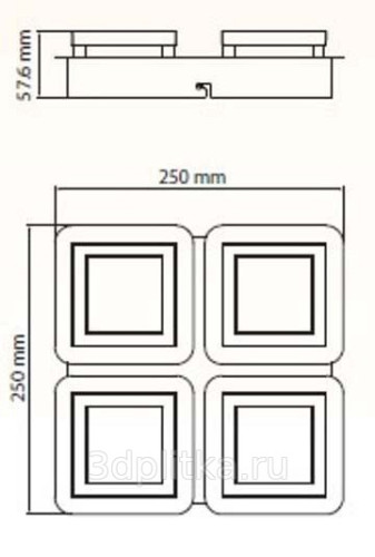 Потолочный светодиодный светильник Horoz Likya 036-007-0004 HRZ00002251