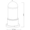 Уличный светильник Arte Lamp Coppia A5217FN-1BK
