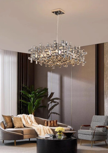 Подвесная люстра Delight Collection P7838-W50 chrome