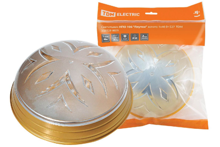 Настенно-потолочный светильник TDM Electric Плутон НПО 106 SQ0328-0029