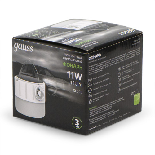 Фонарь кемпинговый Gauss GF005