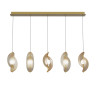 Подвесной светильник MD24030035-5B brass/amber