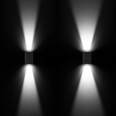 Уличный настенный светильник Arlight LGD-WALL-VARIO-S104x129-2x6W Warm2700 052704