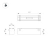 Трековый магнитный светильник Arlight MAG-VIBE-LASER-L101-6W Day4000-MIX (BK, 24 deg, 48V, TUYA Zigbee) 044188