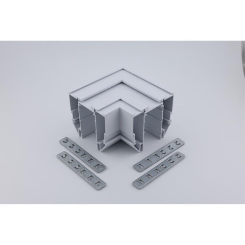 Соединитель магнитного шинопровода угловой плоский для натяжного потолка Aployt Magnetic track 220 APL.0284.10.04