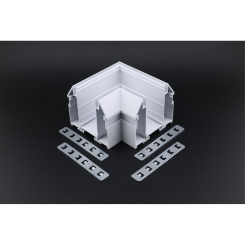 Соединитель магнитного шинопровода угловой плоский для натяжного потолка Aployt Magnetic track 220 APL.0284.10.04