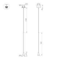 Подвесной светильник Arlight SP-RINAR-HANG-L565-5W Warm3000 (BK, 36 deg, 230V) (IP20 Металл) 059323