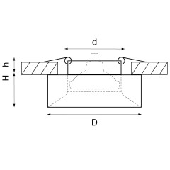 Встраиваемый светильник Lightstar Levigo L01002027 (010020+510027)