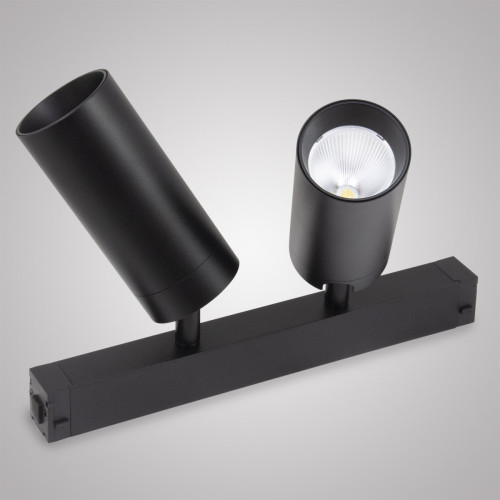 Трековый однофазный светильник AM Group AM528 BK-220V-2X10W SMART