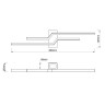 Настенный светильник Escada Rail 10219/2LED Black