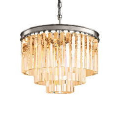 Люстра Odeon 6 chrome/amber