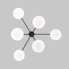 Люстра на штанге Eurosvet Marbella 60147/6 черный Smart a063852