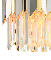 Подвесная люстра Natali Kovaltseva QUEEN 79006/8C BRASS SILVER