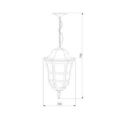 Уличный подвесной светильник Elektrostandard Dorado GL 1013H кофейное золото 4690389135965