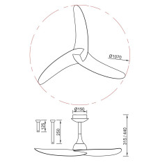 Потолочный вентилятор Mantra Ipanema 9040