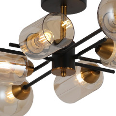 Люстра на штанге Illumico IL8243-8COU-79 BK GD