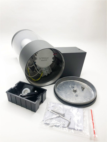 Уличный настенный светильник Elvan PJ-1504/1-11,5W-WW-Gr