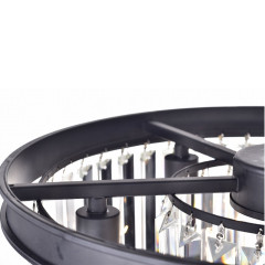 Люстра Odeon 6 black/clear