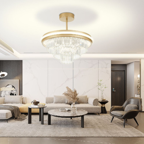 Люстра на штанге Natali Kovaltseva Crystal LED LAMPS 81115/3C