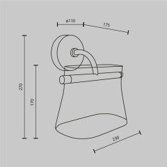 Бра Maytoni Cabaret MOD170WL-L8BS3K2