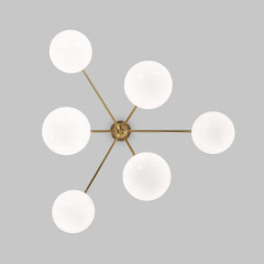 Люстра на штанге Eurosvet Marbella 60147/6 латунь Smart a063851