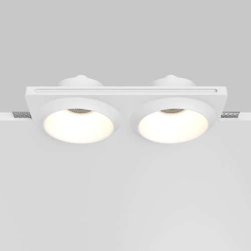 Встраиваемый светильник Maytoni Gyps Modern DL124-GU10-02-TRS-W