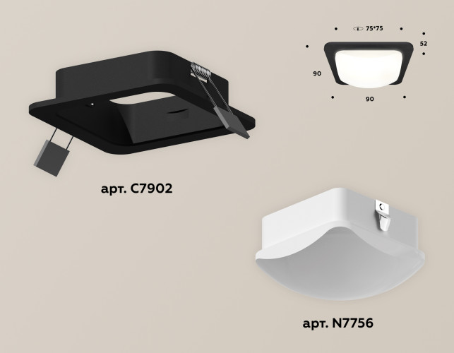 Встраиваемый светильник Ambrella Light Techno XC7902014 (C7902, N7756)