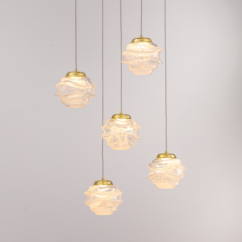 Подвесной светильник MD25030003-5A gold/clear