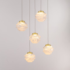 Подвесной светильник MD25030003-5A gold/clear