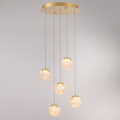 Подвесной светильник MD25030003-5A gold/clear