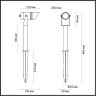 Грунтовый светильник Odeon Light Nature Stima 6648/6GL3