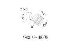 Спот Arte Lamp Atria A8031AP-1WH