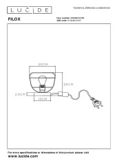 Настольная лампа Lucide Filox 00529/01/30