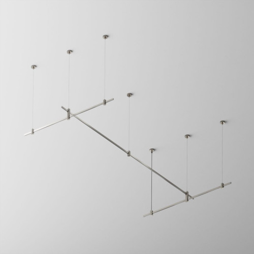 Основание двухуровневое на тросовых подвесах Hang для трековых светильников Maytoni Technical Flarity TFC-Flar-H07-PT