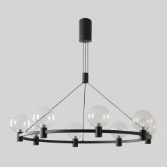 Подвесная люстра Crystal Lux DUET SP56W LED BLACK