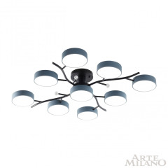 Потолочная люстра Arte Milano Ferrara 256606/8+1 Bk/Gr
