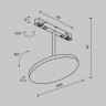 Трековый магнитный светильник Maytoni Plato TR131-2-15W4K-B