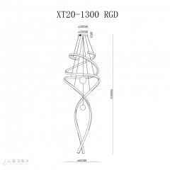 Подвесная люстра iLedex Axis XT20-1300 RGD