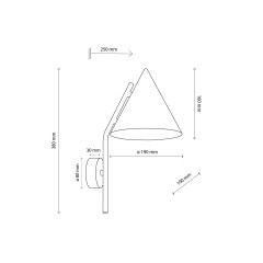 Бра TK Lighting 11089 CONO BEIGE a070965