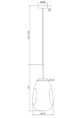 Подвесной светильник Maytoni Mabell P013PL-01G
