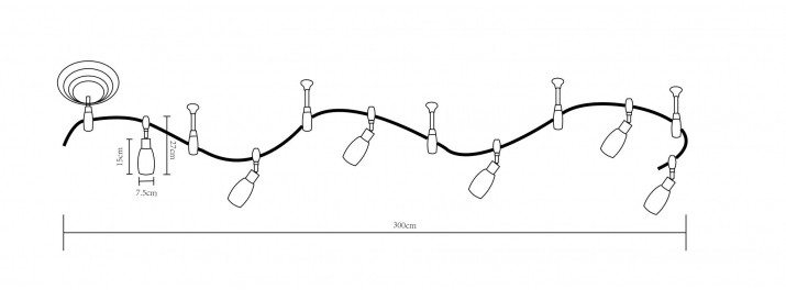 Трековая система Arte Lamp A3059PL-6BK