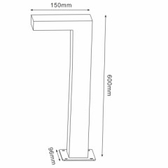 Уличный светодиодный светильник Lucide Texas 28851/61/30