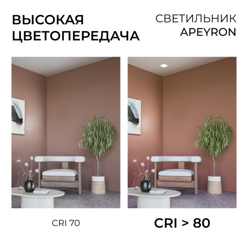 Встраиваемая светодиодная панель Apeyron 3 ССT 06-169
