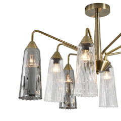 Люстра на штанге Indigo Campana 13028/8R Brass V000510