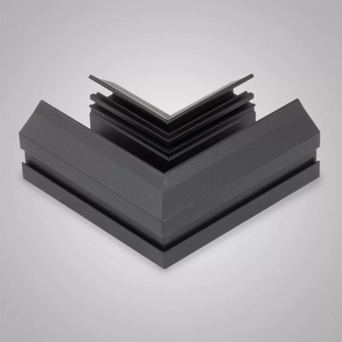 Угловой соединитель для шинопровода и закладного профиля для натяжного потолка AM Group AM540 BK SMART